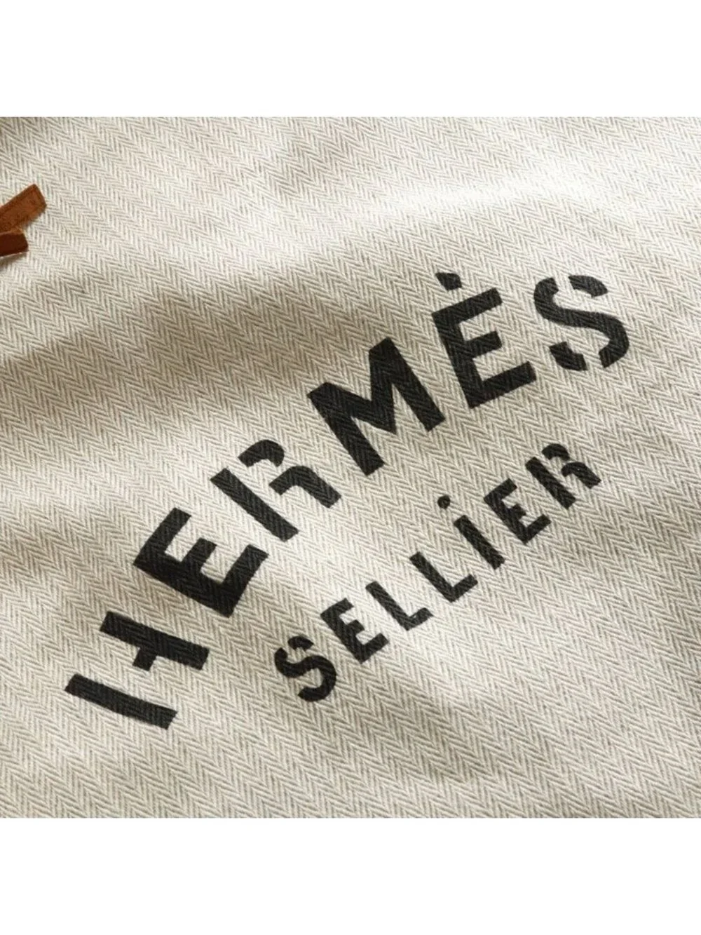 Hermes Pouch Aline de Twal Ash Canvas Ivory